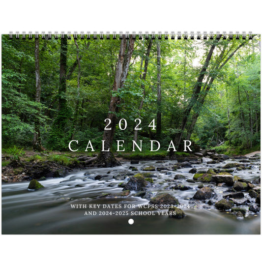 2024 Calendar with WCPSS Key Dates