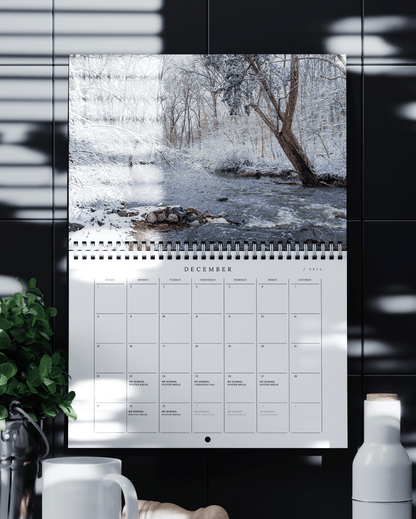 2024 Wall + Google Calendar Bundle with FCPS Dates